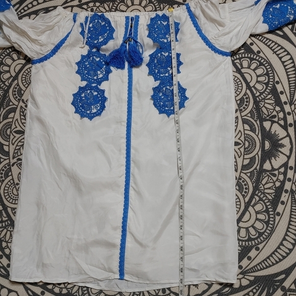 LINE & Dot Boho Crocheted Off Shoulder Dress - Picture 13 of 13